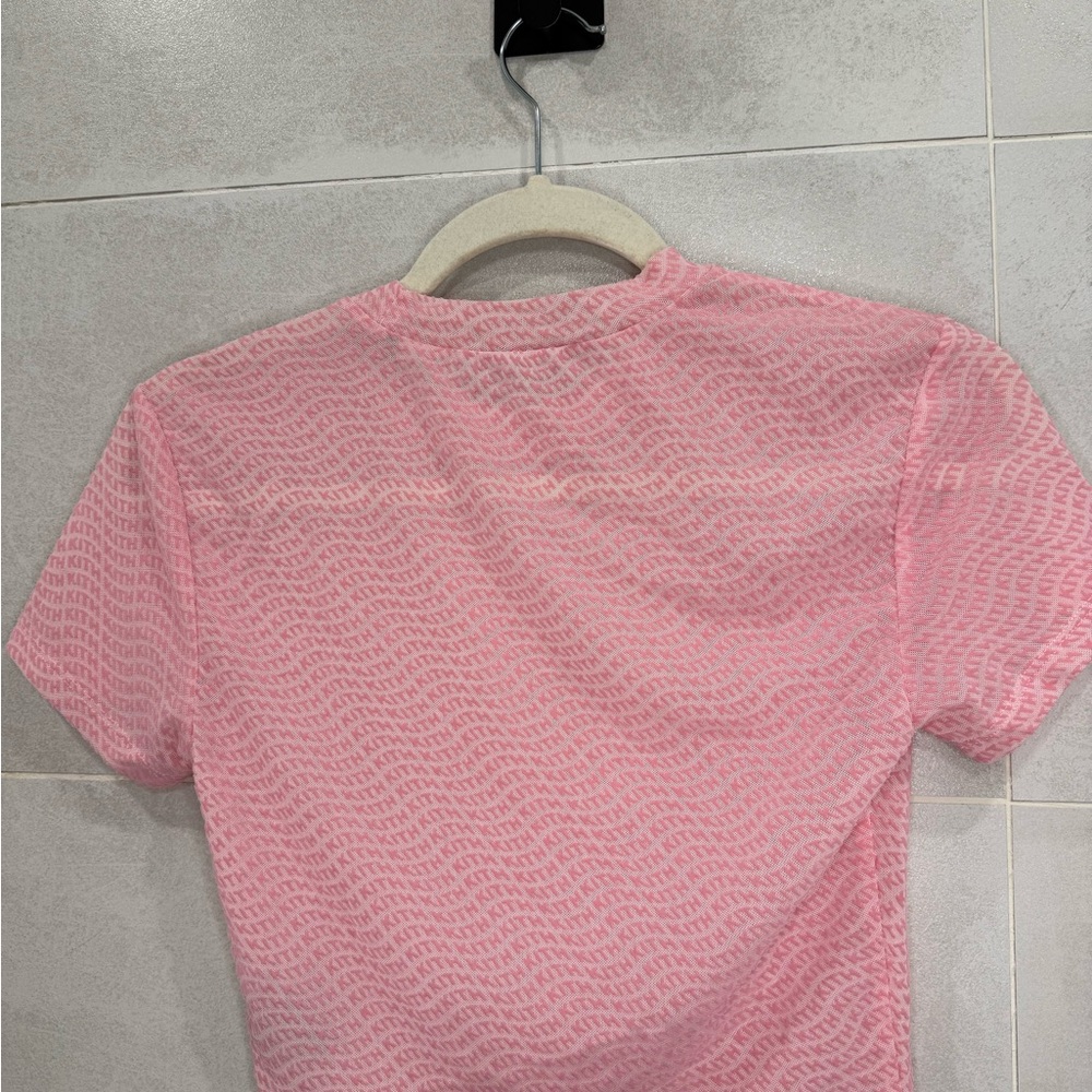 Worn Once - Kith Pink Wave Pattern Women's Tee - Picture 3 of 3